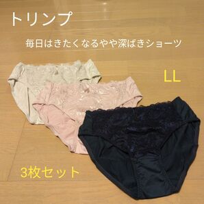 トリンプ レース装飾ショーツやや深ばき 3枚セット LLサイズ 未開封
