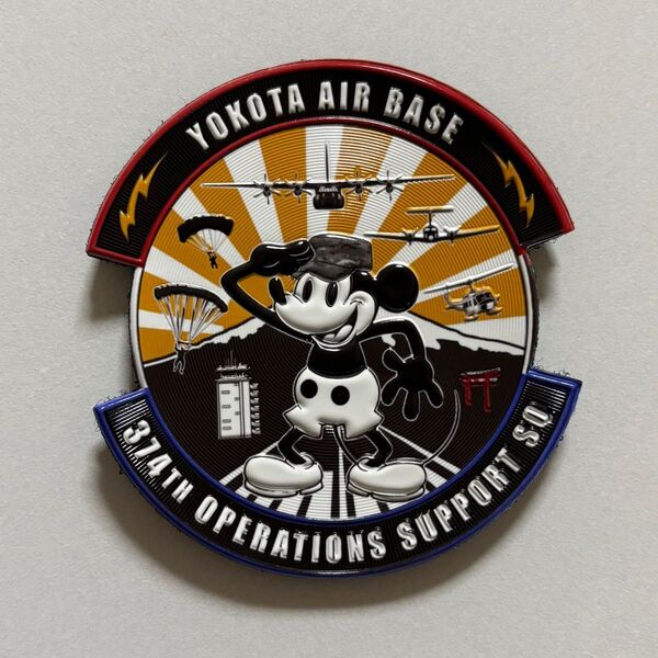 横田基地 友好祭 2025 パッチ 新品 ワッペン ミッキーマウス