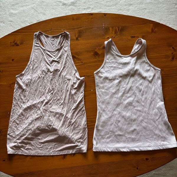 ほぼ新品 H&M SPORT ヨガ/トレーニングタンクトップ XSとS