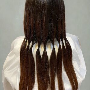 ☆髪束 35cm 80g 髪の毛 茶髪 20代 女性☆