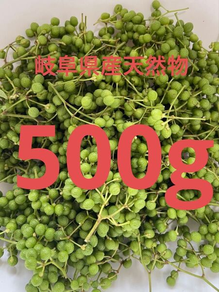 岐阜県産山椒の実 500g