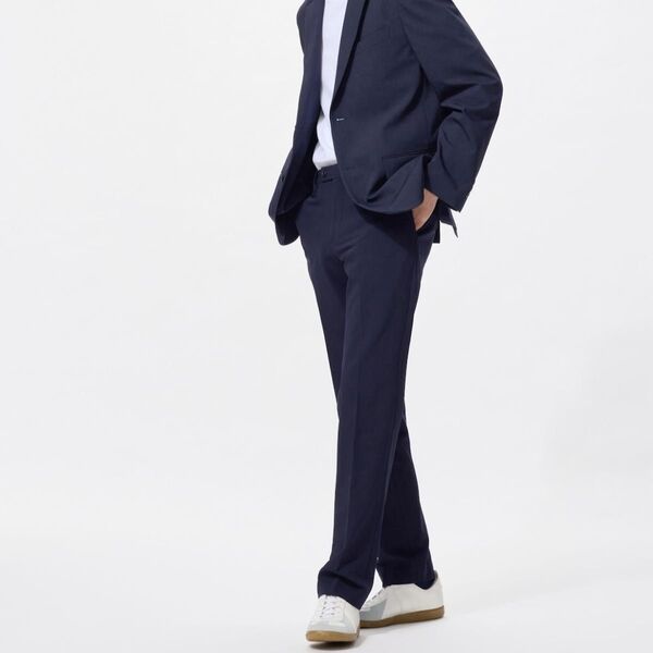 新品 UNIQLO ユニクロ 感動パンツ 2WAYストレッチ ウールライク