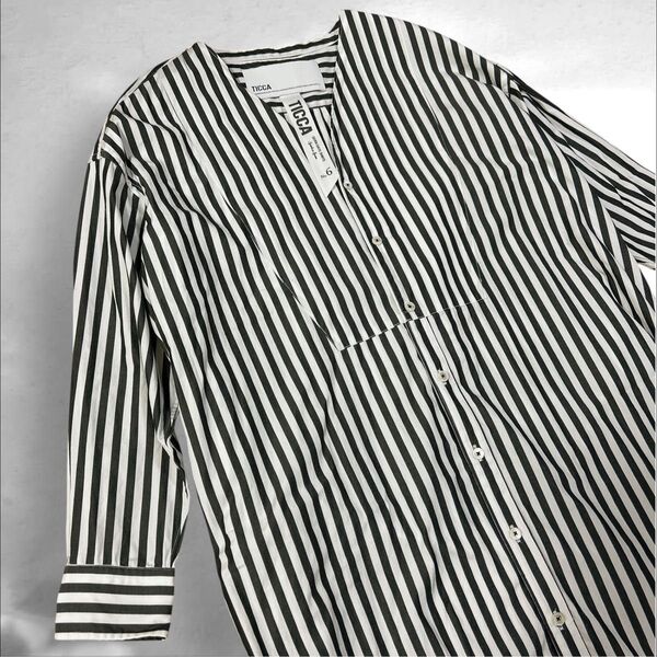 Spick & Span TICCA ロングシャツワンピース ストライプ スピック&スパン ティッカ