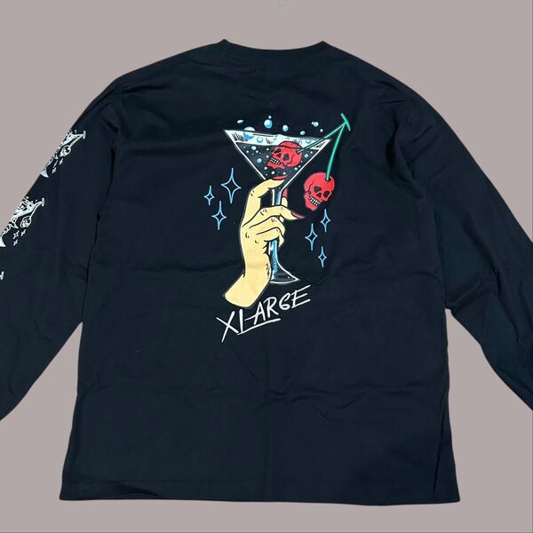 XLARGE エクストララージ ロンT ブラック 黒 L 長袖Tシャツ