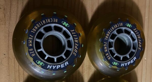 インラインスケート ウィール 76mm 2個