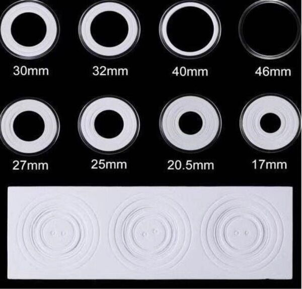 高品質10個 46 mm コインカプセル セット コインケース ボックス 記念貨古銭 貨幣 保管 収納 コイン 万博記念硬貨