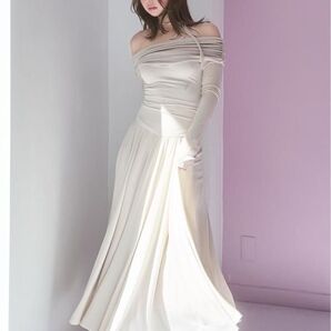 AND MARY アンドマリー Olga offshoulder dress