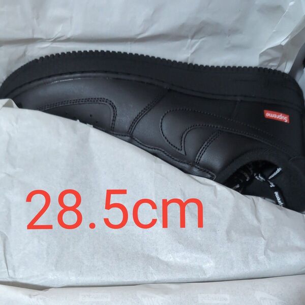 28.5cm 未使用 未使用 Supreme × Nike Air Force 1 Low Black CU9225-001