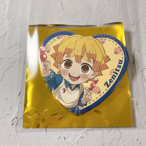鬼滅の刃 ufotable cafe ストロベリーフェスティバル 缶バッジ 善逸