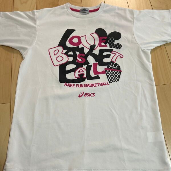 asics バスケットボール Tシャツ ホワイト