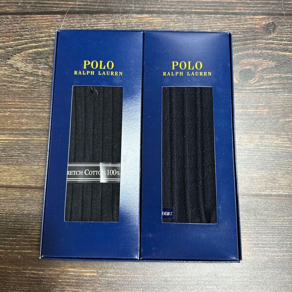 未使用品 ポロラルフローレン ビジネスソックス 靴下 2足