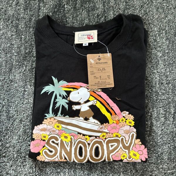 PEANUTS スヌーピー Tシャツ 黒 M 新品 未使用