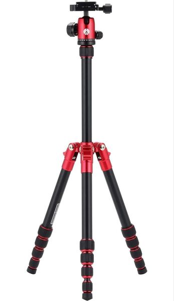 マンフロット(Manfrotto) Element トラベル三脚 スモール レッド コンパクト32cm ケース付