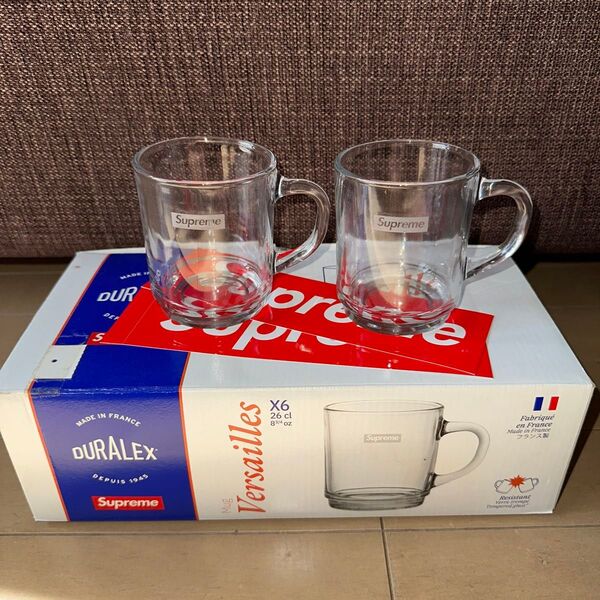 Supreme DURALEX Versailles Mug 2個セット(ステッカー2枚付)