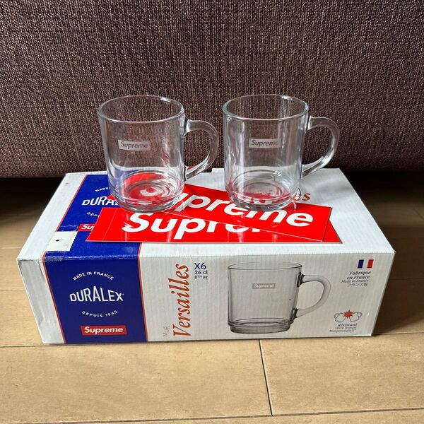 Supreme DURALEX Versailles Mug 2個セット(ステッカー2枚付き)