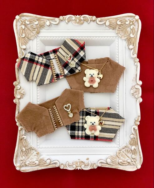 ぬい服 10-12cm おしゃれ着【くまちゃんBE】4枚セット