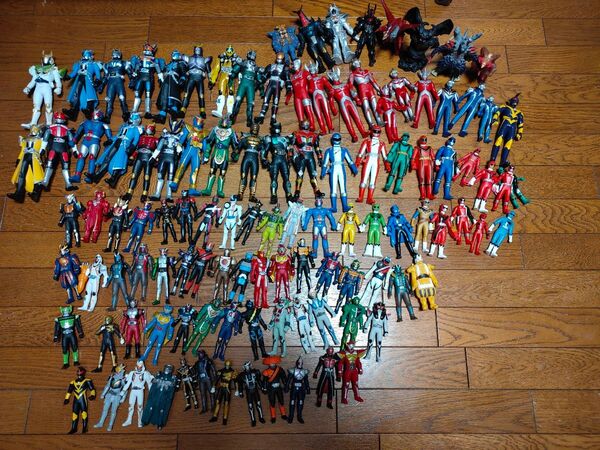 仮面ライダー ウルトラマン 怪獣 戦隊 ソフビ フィギュア 110体 まとめ売り