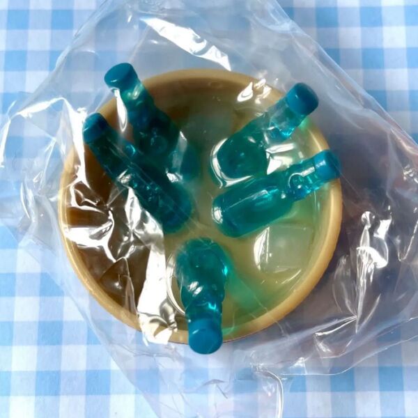 冷やし桶根付 ラムネ ガチャ ミニチュア キーホルダー