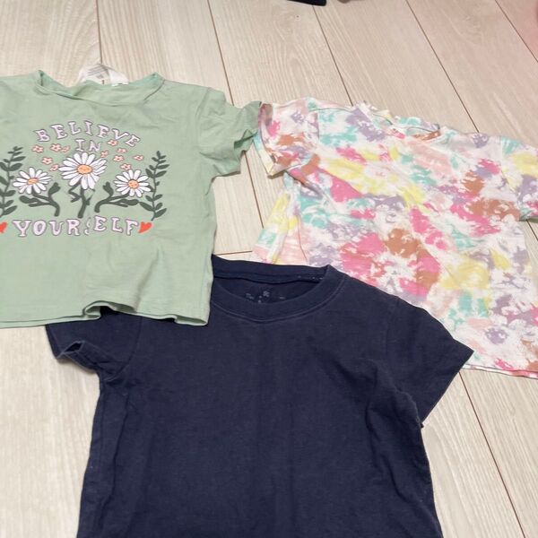 子供服 Tシャツ 3枚セット 女の子 保育園着 90cm