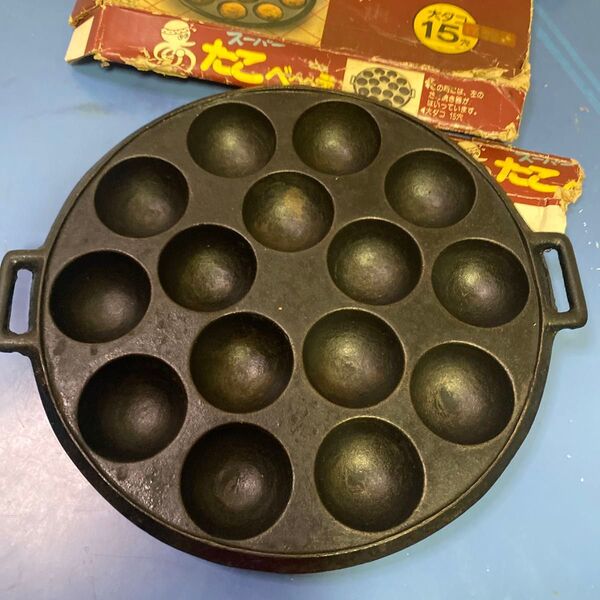 鋳鉄製 たこ焼き器 15穴