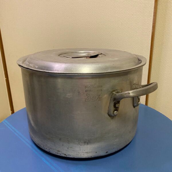 STOCK KING アルミ寸胴鍋 33cm 蓋付き コイヌ印業務用
