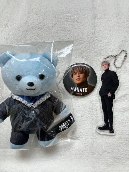 BE:FIRST MANATO クマ ぬいぐるみ 缶バッジ アクキー 3点セット