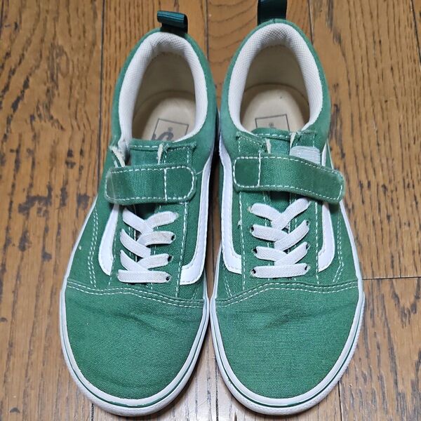 VANS バンズ スニーカー LOW オールドスクール グリーン 21cm
