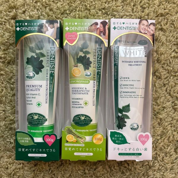 ★新品★ DENTISTE' 恋するハミガキ 歯磨き粉 デンティス 100g×3