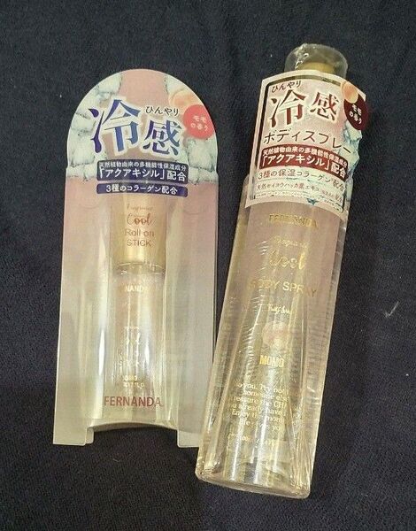 【2種セット】MOMOクールボディスプレー/クールロールオンスティック Fragrance of FERNANDA