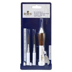 【新品】DMC パンチニードルペンセット ループ調節目盛付き ホワイト DMC-JPTU2020