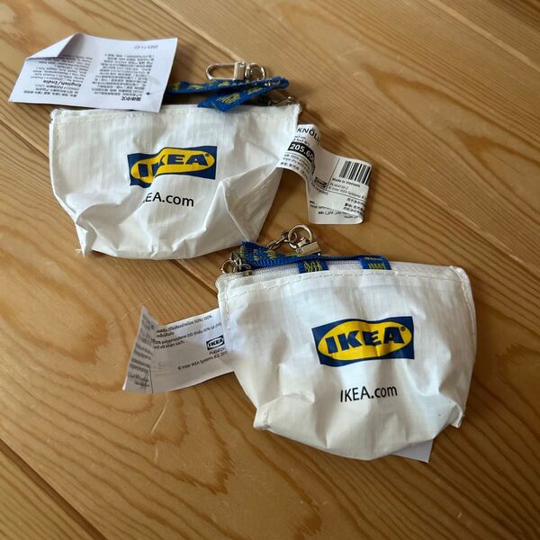 イケア ミニバック IKEA イケア クノーリグ キーホルダー 白 ホワイト 2個セット
