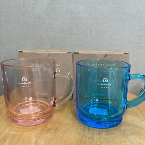 アデリア 石塚硝子 アイスマグ マグカップ スカイ&ピンク