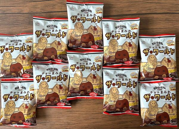 不二家 カントリーマアム ちょこまみれザ・ワールド アフリカ編 10個セット♪♪ 期間限定スペシャル ハニーナッツ ちょこまみれ
