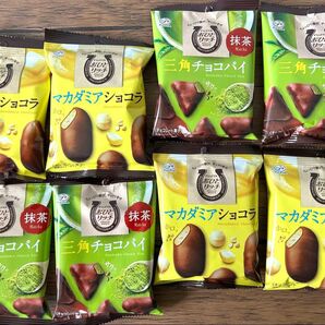 出産祝い用 不二家 おひとリッチ マカダミアショコラ 三角チョコパイ抹茶 各4個ずつ8個セット♪♪