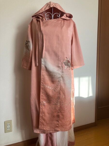 古着着物リメイク ハンドメイド パーカー リメイク