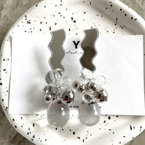 【シルバー×つぶピアス】ハンドメイド アクセサリー シルバー