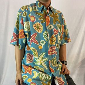 半袖シャツ 総柄 アロハシャツ 古着