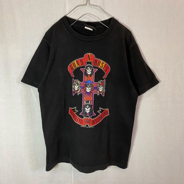 GUNS N' ROSES 半袖 Tシャツ ロックT バンドT 古着 ブラック 半袖プリントTシャツ