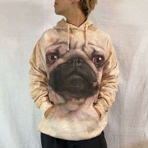 The mountain パグ パーカー 犬 プルオーバー M 古着