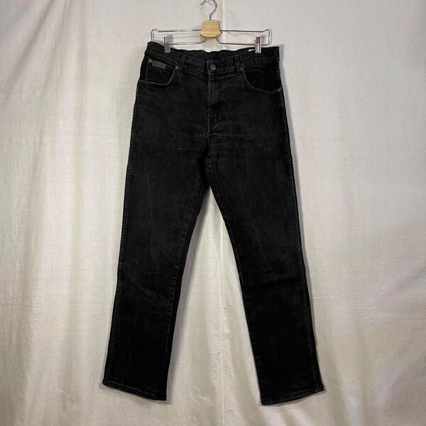 Wrangler ブラックデニム W34 ラングラー ジーンズ 古着