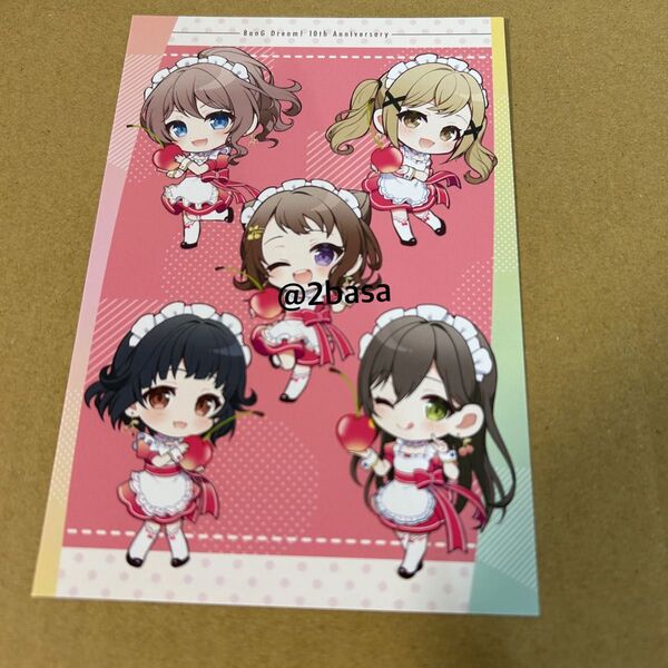 Poppin'Party ポッピンパーティ ポストカード スイパラ スイーツパラダイス BanG Dream! バンドリ