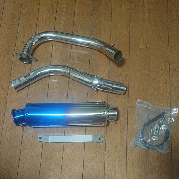 バイクパーツセンター カスタムマフラー ホンダ エイプ用チタンルック エイプ50 100 AC16 HC07 203101