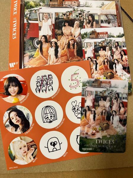 #twice5 通常盤 シリアルなし タワレコ特典 集合トレカ付き