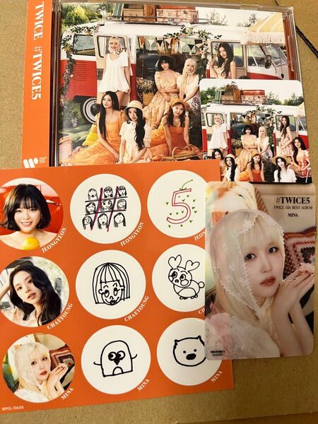 #twice5 通常盤 シリアルなし タワレコ特典トレカ ミナ付き