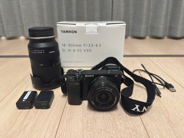 SONY α6400 パワーズームレンズ + TAMRON 18-300mm おまけ付き