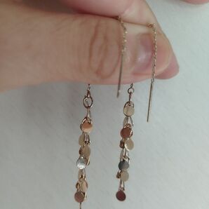 チェーンピアス ゴールド