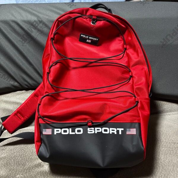 polo sport リュック バックパック 鞄 赤 レッド リュックサック デイパック 大容量 ナイロン バッグ