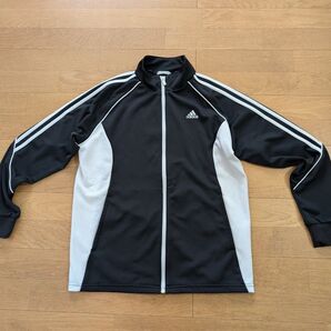 adidas ジャージ トラックジャケット ブラック×ホワイト