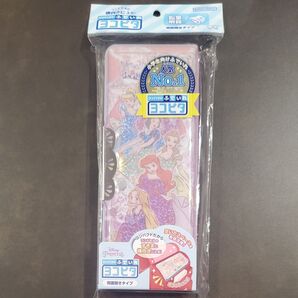 新品 ディズニープリンセス 筆箱 両面 筆入れ コンパクト ふでいれ ヨコピタ ホログラム 女の子 子供 キッズ ペンケース