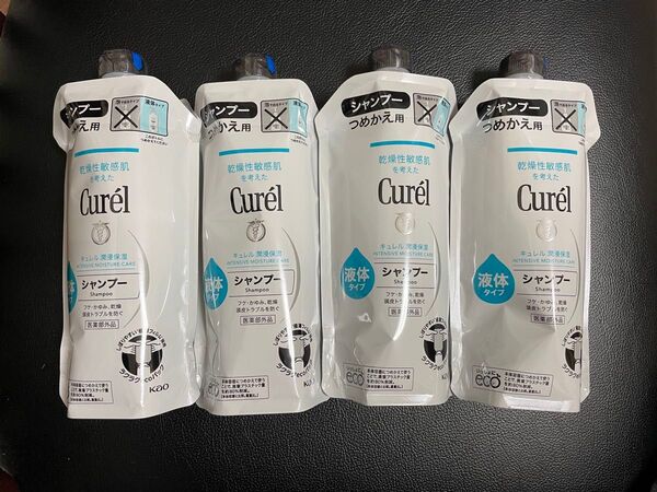 花王 キュレル Curel シャンプー×4 詰め替え つめかえ 340ml リフィル
